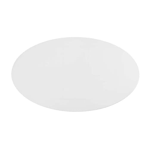 Modway Lippa 48" Mid-Century Modern Dining Table with Oval Top and Pedestal Base in White Modway