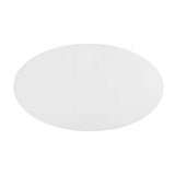 Modway Lippa 48" Mid-Century Modern Dining Table with Oval Top and Pedestal Base in White Modway