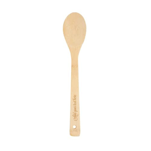Custom Engraved Bamboo Cooking Spoons Set - Thumbnail 3