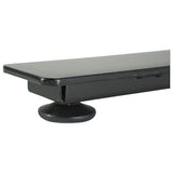 Alera 2-Stage Electric Adjustable Table Base, 48 to 72w x 24 to 36d x 27.5 to 47.2h, Black Alera