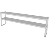 VEVOR Double Overshelf, Double Tier Stainless Steel Overshelf, 72 in Length x 12 in Width Double Deck Overshelf, Height Adjustable Overshelf for Prep & Work Table in Kitchen, Restaurant and Workshop VEVOR