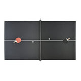 Hathaway Newport 7-ft Pool Table Combo Set with Benches - Rustic Grey with Blue Felt Hathaway