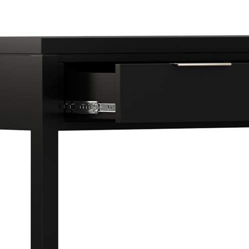 SIMPLIHOME Hollander Console Table - 60 Inch Wide Solid Wood Sofa Table in Black, Contemporary Storage Table for Entryway or Living Room with 3 Drawers and Sleek Metal Hardware SIMPLIHOME