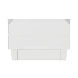 AFI, Nantucket Queen Murphy Bed Chest with Mattress, Storage Drawer and Built-In USB Charger, White AFI