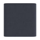 HomePop Modern Arch Velvet Ottoman Home Décor|Ottoman for Living Room & Bedroom - Steel Blue Velvet HomePop
