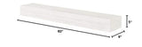 Pearl Mantels Zachary Non-Combustible, 60", Whitewash Finish Mantel Shelf Pearl Mantels