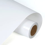 RENLITONG White HTV Iron on Vinyl 12Inch by 10ft Roll Heat Transfer Vinyl for T-Shirt HTV Rolls for All Cutter Machine - Easy to Cut & Weed for Heat Transfer Design RENLI·TONG