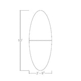 8 Person Conference Table with Power and Data | Brushed Silver Metal Bases | Harmony Series Modular Oval Meeting Table | Scratch-Resistant Thermally-Fused Laminate | Black Cypress - 10Ft SKUTCHI DESIGNS INC.