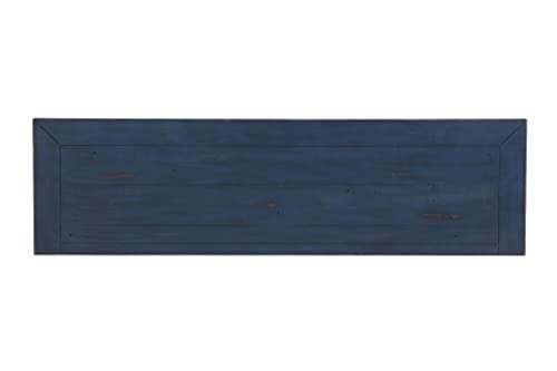 Martin Svensson Home Garden District Rustic Blue Solid Wood 65" TV Stand Martin Svensson Home