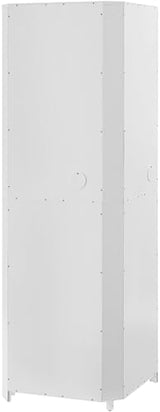 Crosley Furniture Savannah Traditional Corner Pantry Storage Cabinet with Shelves, Kitchen, Dining, Laundry, White Crosley Furniture