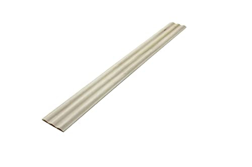 1548-4FTWHW Unfinished White Hardwood Wave Panel Moulding - WoodArtSupply