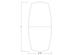 Harmony Series 8-Person Arc Boat-Shaped Conference Table with Brushed Silver Metal T Legs | Modular Meeting Table | Scratch-Resistant Thermally-Fused Laminate | White Cypress | Made in Usa – 8 Ft SKUTCHI DESIGNS INC.