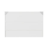 AFI Hamilton Queen Murphy Bed Chest with Mattress, Storage, and Built-in Charger in White AFI