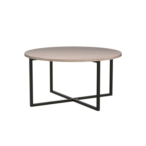 Round Coffee Table Sofa Table Kitchen Dining Tables Modern Leisure Tea Table Office Conference Pedestal Desk White HOMERECOMMEND