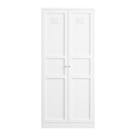 AFAIF Metal Storage Cabinet, 71'' Tall Storage Cabinet with 2 Doors and 5 Adjustable Shelves, Modern Pantry Cabinet for Kitchen, Living Room, Dining Room, Bathroom, White AFAIF