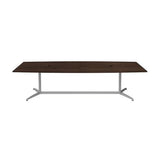 BOWERY HILL 120W x 48D Boat Shaped Conference Table in Black Walnut BOWERY HILL