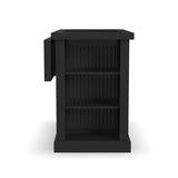 Nantucket Distressed Black Kitchen Island by Home Styles homestyles