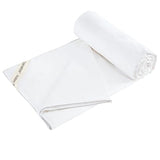 YOUR MOON Luxurious Summer/Spring Lightweight Mulberry Silk Comforter King Size,100% Natural Long Strand Silk Fill Duvet Blankets, Luxury Bedding Summer, Noiseless Cotton Shell (White) YOUR MOON
