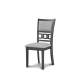 New Classic Furniture Gia 5-Piece Round Dining Set with 1 Dining Table and 4 Chairs, 47-Inch, Gray New Classic Home Furnishings