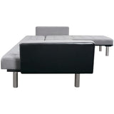 vidaXL Sofa Lounge Suite Day Bed Chaise Reclining Futon Couch L-Shape 2 Colors vidaXL