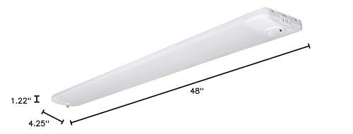 SYLVANIA LED Utility Shop Light Ceiling Fixture with Light and Pull Chain, 250W Equivalent, Efficient 30W, Cool White - 1 Pack (61452) LEDVANCE