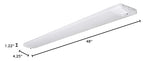 SYLVANIA LED Utility Shop Light Ceiling Fixture with Light and Pull Chain, 250W Equivalent, Efficient 30W, Cool White - 1 Pack (61452) LEDVANCE