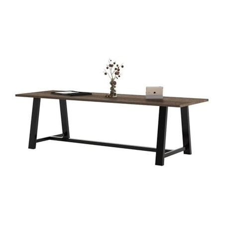 Pemberly Row 3.5 x 9 FT Conference Table in Studio Teak - Standard Height Pemberly Row