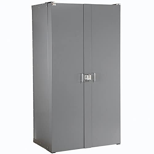Global Industrial Bin Cabinet with 144 Red Bins, 38x24x72, Assembled Global Industrial