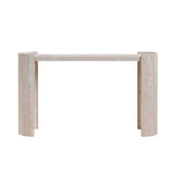 HanStrong 53.15" Faux Marble Pattern Entryway Table - Modern Narrow Console Table for Living Room and Hallway,Beige HanStrong