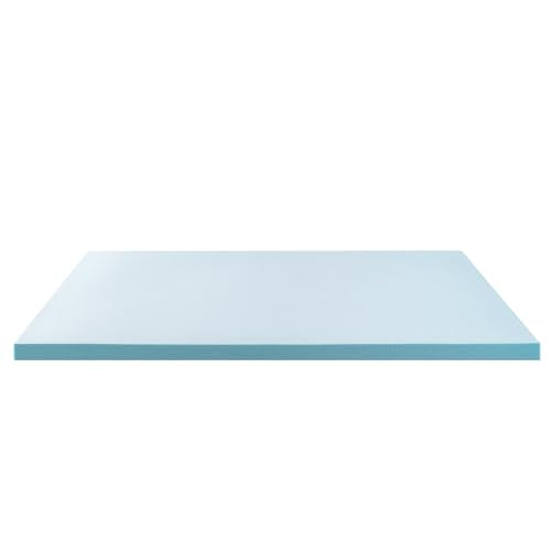 ZINUS 2 Inch Green Tea Cooling Gel Memory Foam Mattress Topper, Smaller, More Convenient WonderBox Packaging, Cooling Gel Foam, CertiPUR-US Certified, King ZINUS