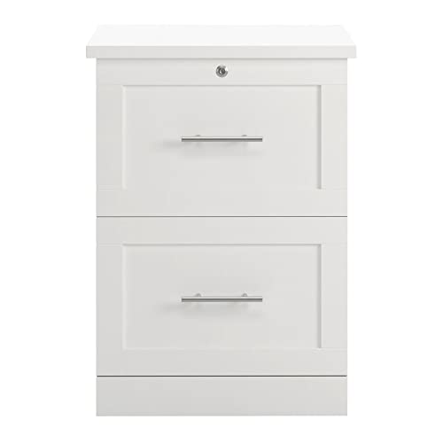Realspace® 17" D Vertical 2-Drawer File Cabinet, White Realspace