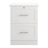 Realspace® 17" D Vertical 2-Drawer File Cabinet, White Realspace
