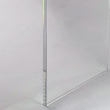 NEJHC Acrylic Console Table, 37.5” L Thick Modern Entryway Table for Hallway, Living Room, Clear Acrylic Desk, 37.5” W x 29.25” H x 15.25” D, 220LBS Weight Capacity NEJHC