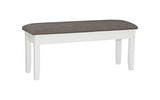 Powell Furniture Jane Storage, Antique White Dining Bench, Powell