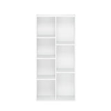 Furinno Luder Bookcase / Book / Storage , 7-Cube, White Furinno