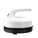 Calogy Mini Heat Press, 5" Diameter Round Heat Press Machine for T-Shirt Portable, 4 Levels Temp Max 410℉, Small Iron for Crafts, Coaster, Bag, Pillow, Ceramic, Sublimation Ink Vinyl Transfer (White) Calogy