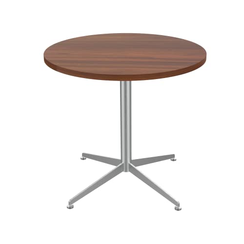 SENGLIDA Round Office Table Conference Table Small Dining Table Coffee Meeting Table for Office Boardroom Kitchen Living Room Waterproof Desktop Easy Assembly 31.5 inch SENGLIDA