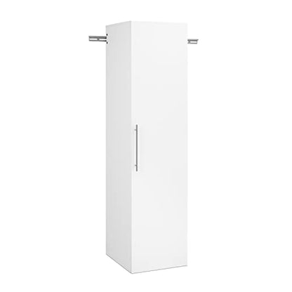 Prepac HangUps Narrow Wall Mounted Garage Storage Cabinet, Tall Storage Organizer Cabinet, 18" W x 72" H x 20" D, White