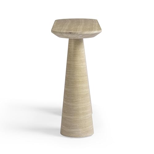 First of a Kind Console Table in Travertine Concrete First of a Kind