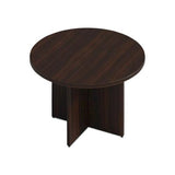 Alera Seville Round Conference Table, Round, 48" Diameter, Mahogany Alera