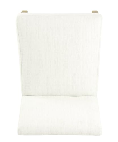 HomePop Kolbe Upholstered Dining Chair - Stain-Resistant Woven Fabric, 19.5" Seat Height, Ideal for 29-31 Inch Tables (Single Pack) HomePop