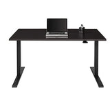Realspace® Magellan 60"W Pneumatic Height-Adjustable Standing Desk, Espresso Realspace