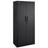 VEVOR Metal Storage Cabinet, Steel Locking Storage Cabinet with 2 Magnetic Doors and 4 Adjustable Shelves, 71'' Metal Cabinet 200 lbs Capacity per Shelf with 3 Keys, for Office, Home, Garage, Black VEVOR
