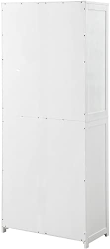 Crosley Furniture Savannah Tall Pantry, White - WoodArtSupply