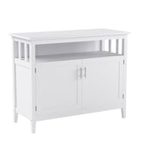 Costzon Buffet Cabinet, Wooden Sideboard with 2 Doors, Adjustable Shelf, Accent Coffee Bar Cabinet, Kitchen Storage Cabinet for Living Room, Dining Room, Hallway Costzon