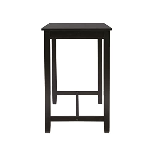 Linon Black 36 inch Counter Height Pub Claridge Table Linon