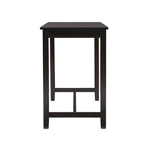 Linon Black 36 inch Counter Height Pub Claridge Table - WoodArtSupply