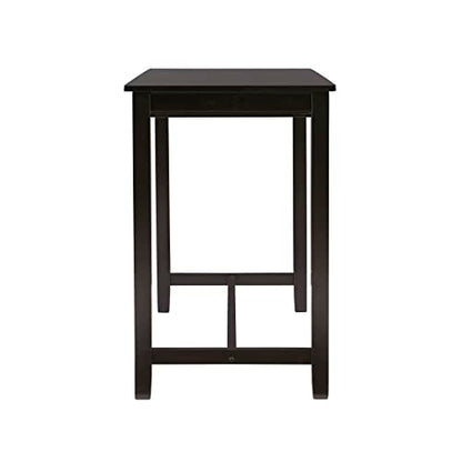 Linon Black 36 inch Counter Height Pub Claridge Table - WoodArtSupply