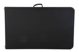 COSCO Fold-in-Half Banquet Table w/Handle, 8ft, Black Cosco