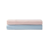 Laura Ashley - Twin Sheet Set, 100% Soft & Silky Smooth Satin Bed Sheets, Deep Pockets, Bedding with Matching Fitted Sheet & Pillowcase (Bliss Blue) Laura Ashley